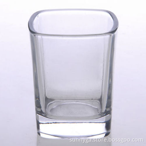 Square Machine Pressed Shot Glass with 72mL Capacity, 61mm Height